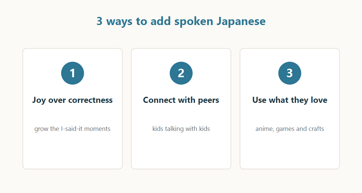 3 ways to add spoken Japanese at home