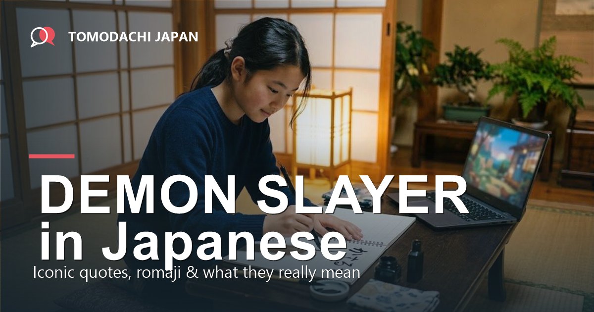 Demon Slayer quotes in Japanese with romaji and English