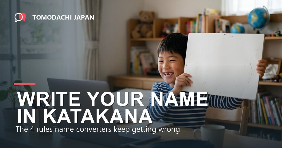 How to write your name in Japanese katakana, explained by a Japanese teacher