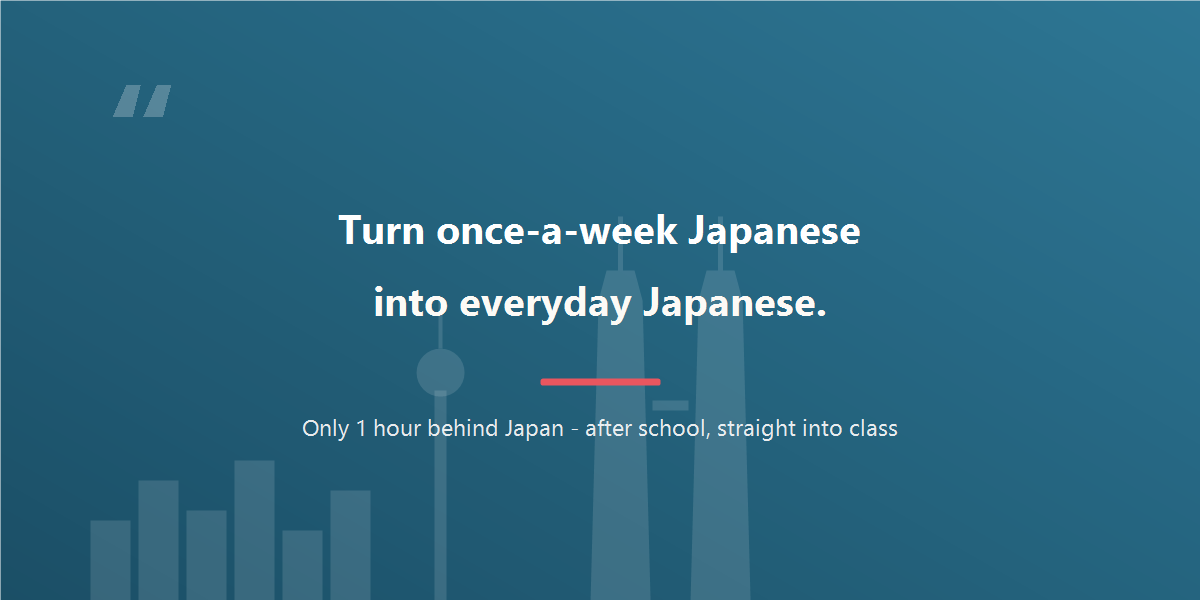Turn once-a-week Japanese into everyday Japanese.