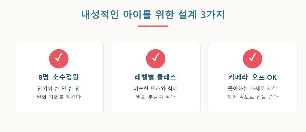 내성적인 아이를 위한 도모다치재팬 소수정원 설계 3가지 그래픽