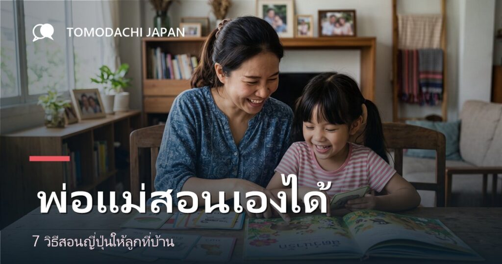 พ่อแม่สอนภาษาญี่ปุ่นให้ลูกที่บ้านได้