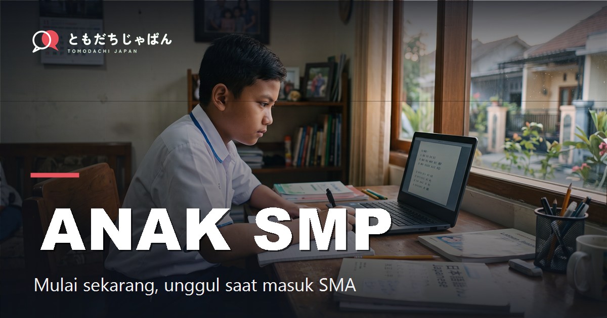 Kursus bahasa Jepang untuk anak SMP di Indonesia 2026