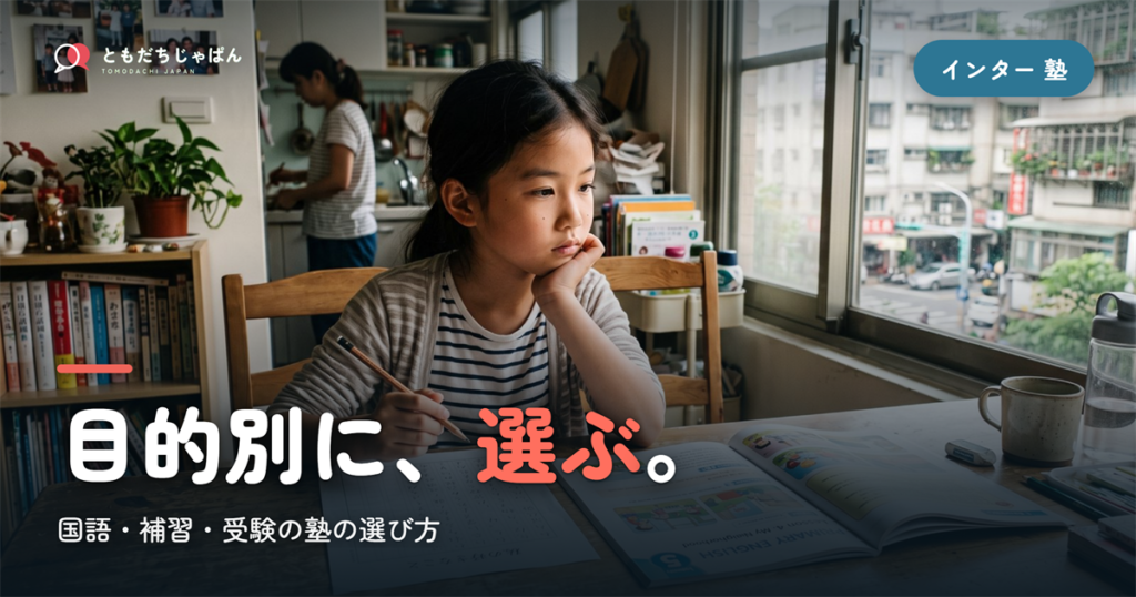 インター 塾の選び方｜国語・補習・受験を目的別に