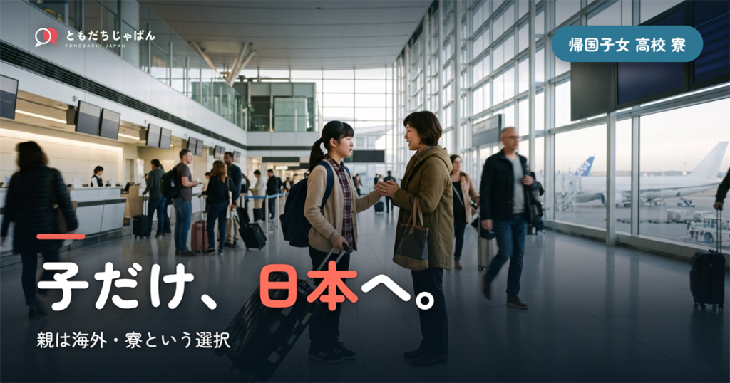 帰国子女 高校受験 寮｜親は海外、子だけ日本の高校へ