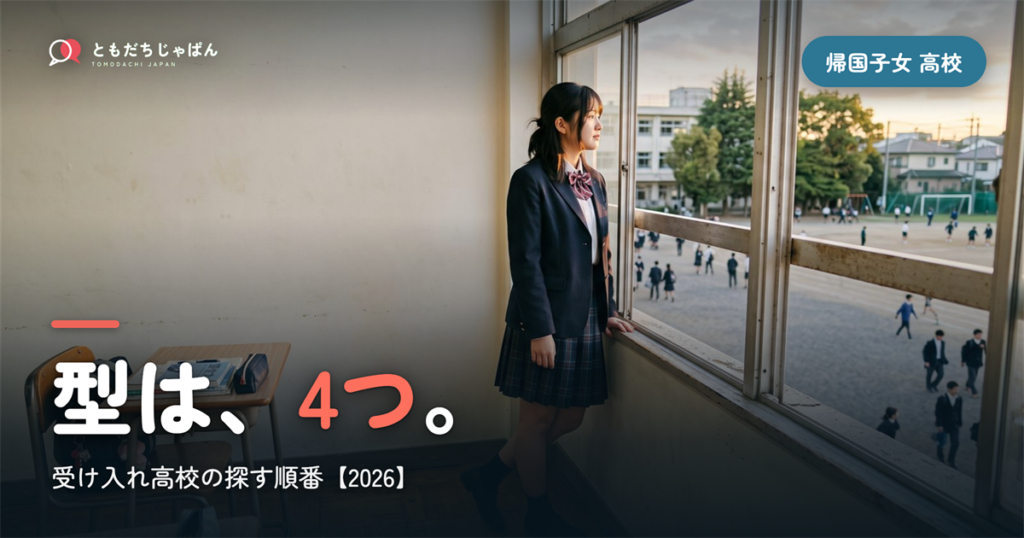 帰国子女 受け入れ 高校｜4つの型と探す順番【2026】