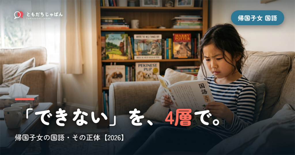 帰国子女の国語｜「できない」の正体を4つの層に分けて考える【2026】