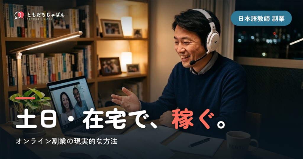 日本語教師の副業｜オンラインで土日・在宅で稼ぐ現実的な方法
