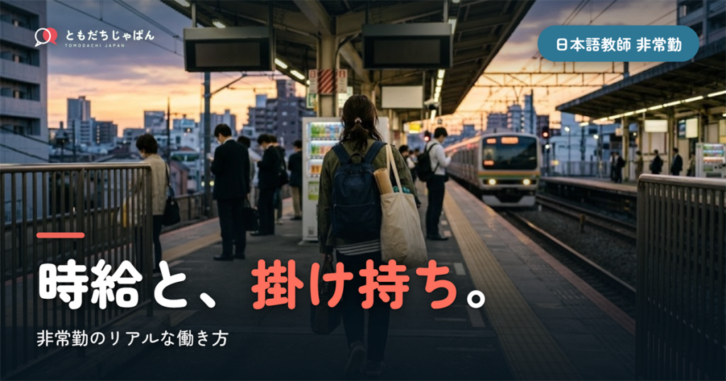 日本語教師の非常勤｜年収・時給・掛け持ちのリアルな働き方