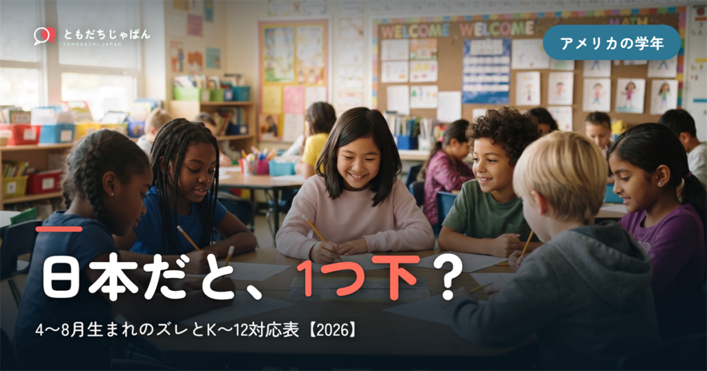 日本だと、{1つ下}？