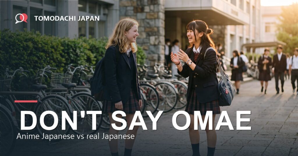Anime Japanese versus real Japanese