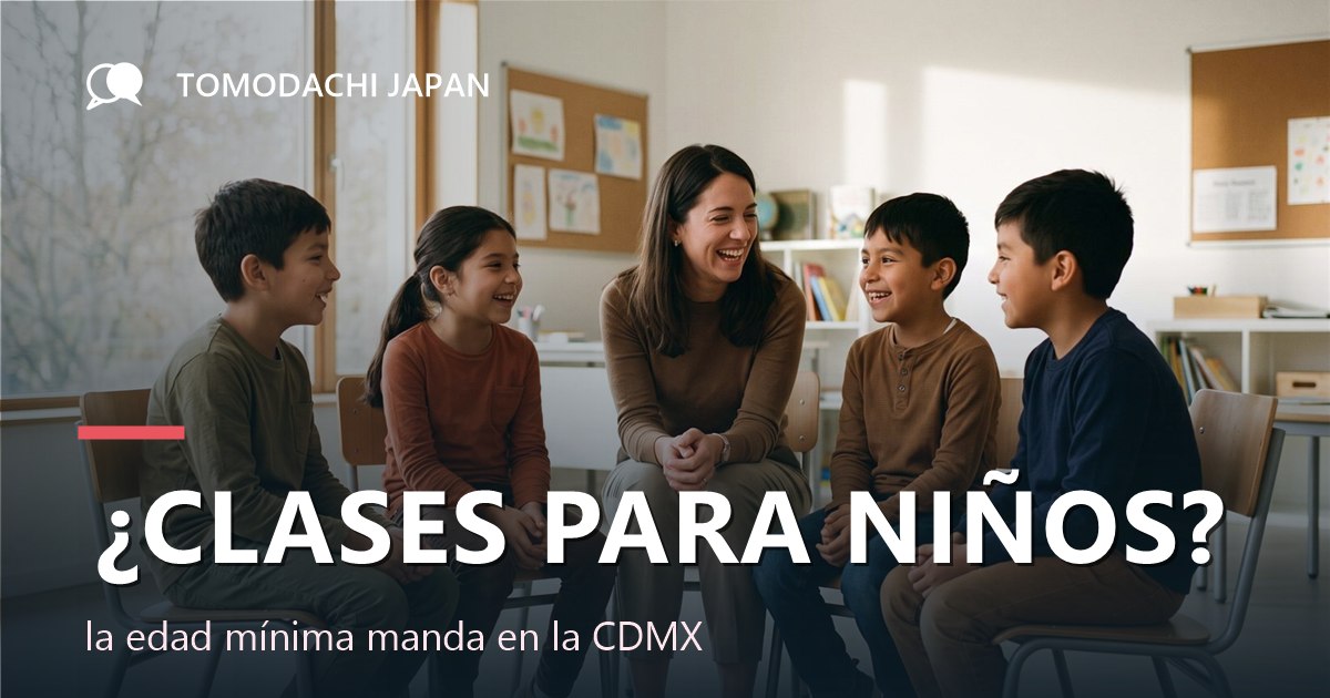 Escuelas de japonés de la Ciudad de México ordenadas por edad mínima: Chuo Gakuen desde los 6 años, Ninshi desde los 13 y el Instituto Cultural Mexicano Japonés desde los 15
