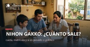 Madre y padre paraguayos revisando formularios de inscripción escolar y una calculadora en la mesa de su casa, con un termo de tereré, mientras su hijo de ocho años mira los papeles
