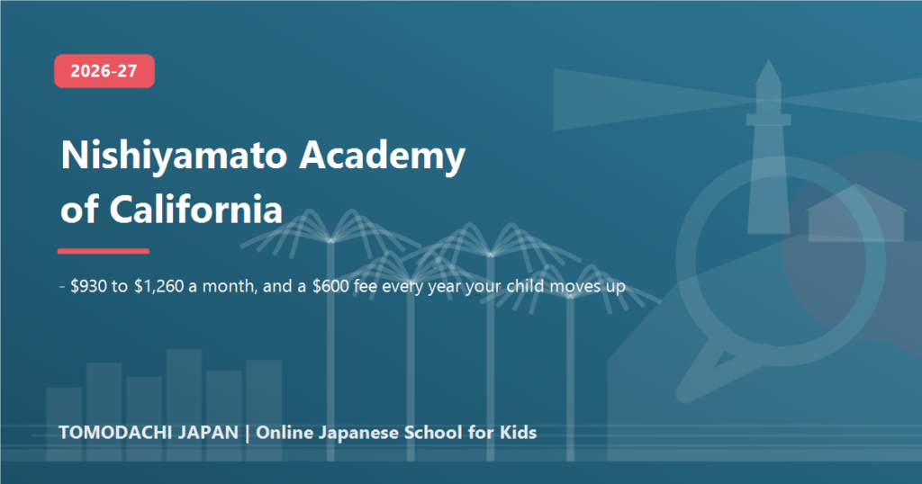 Nishiyamato Academy of California 2026 fees