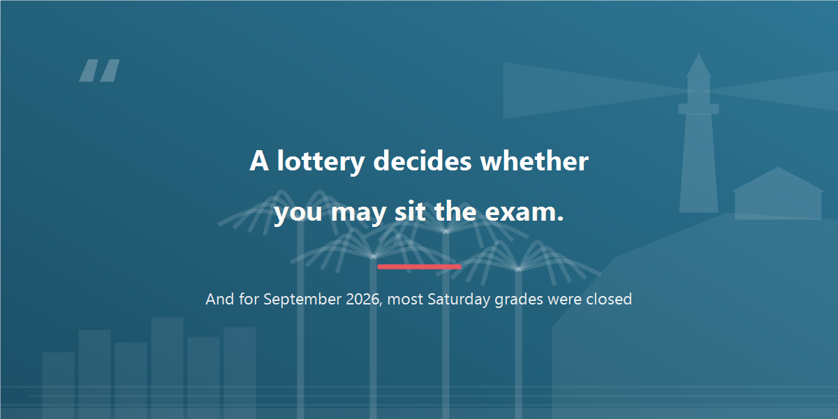 A computer lottery decides whether you may sit the entrance exam at Nishiyamato Academy of California