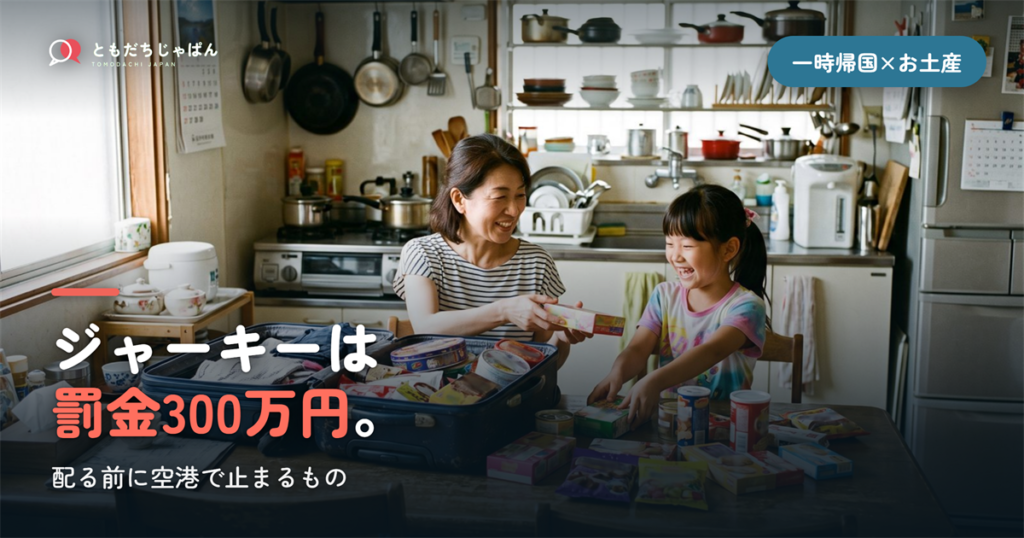 一時帰国の体験入学、お土産はどうする｜配る前に空港で止まる話