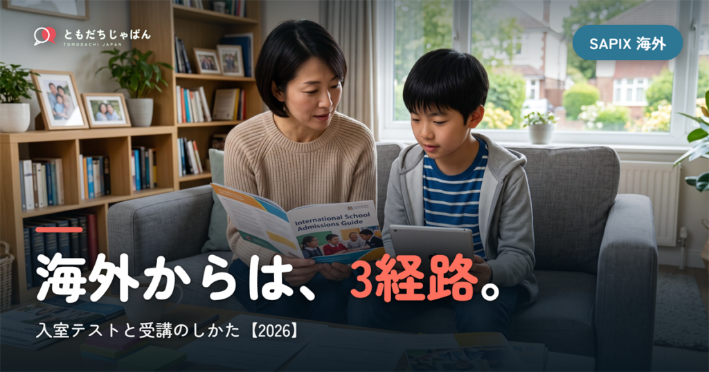 SAPIXは海外から受けられる？入室テストと3つの受講経路【2026】