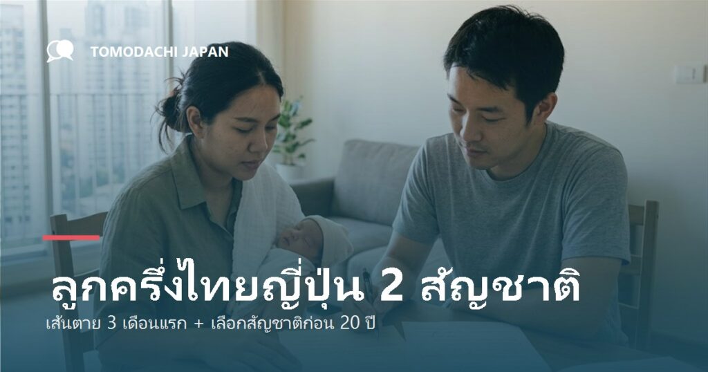 ลูกครึ่งไทยญี่ปุ่น ถือ 2 สัญชาติได้ไหม แจ้งเกิด 3 เดือน เลือกสัญชาติก่อน 20 ปี