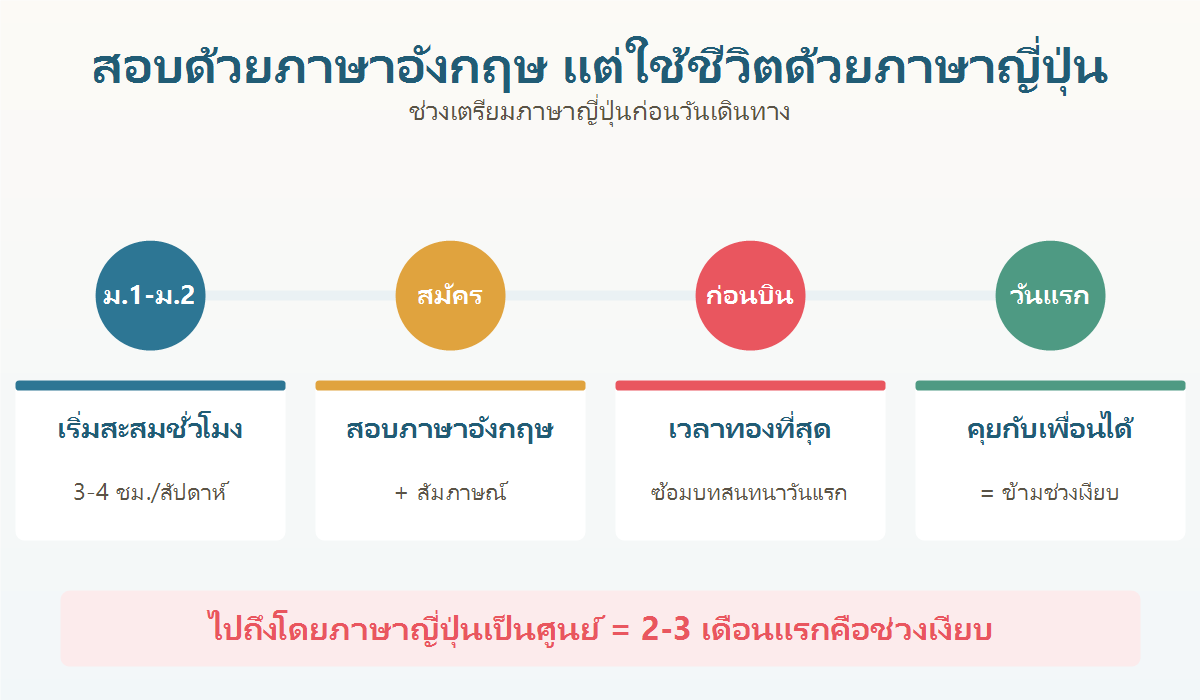 ไทม์ไลน์เตรียมภาษาญี่ปุ่นก่อนไปแลกเปลี่ยน ตั้งแต่ช่วงสมัครจนถึงวันเดินทาง