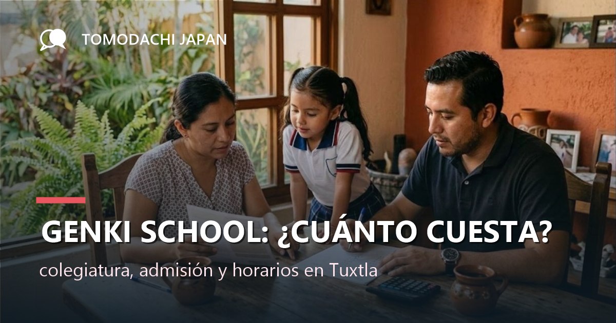 Madre y padre mexicanos de Tuxtla Gutiérrez revisando un folleto escolar con una calculadora y tazas de barro en la mesa de su casa, mientras su hija de seis años con uniforme mira los papeles